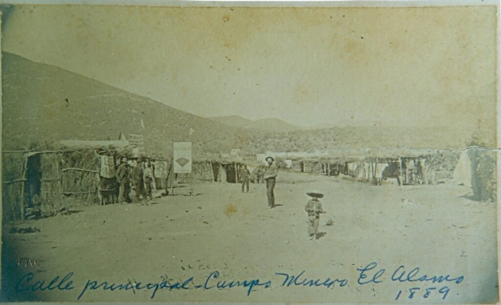 El Alamo, pueblo minero en1889